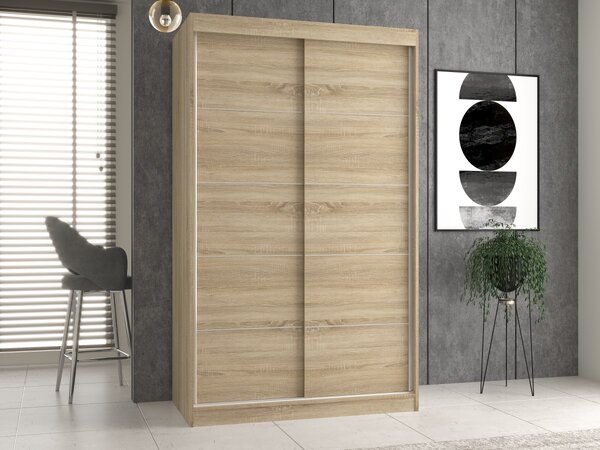 TP Living Šatníková skriňa IGA I 120 cm dub sonoma