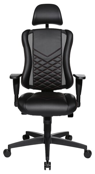OTOČNÁ STOLIČKA, vzhľad kože, čierna Dieter Knoll - Online Only kancelárie, Online Only