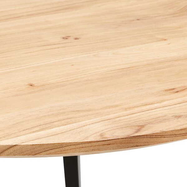JEDÁLENSKÝ STÔL, akácia, čierna, farba akácie, 80/80/76 cm Xora - Stoly, Online Only