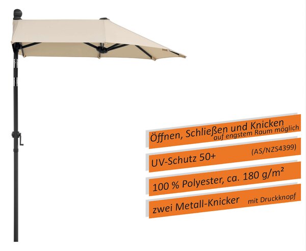 ZÁVESNÝ SLNEČNÍK 150/228/150 cm - Online Only záhrada, Online Only