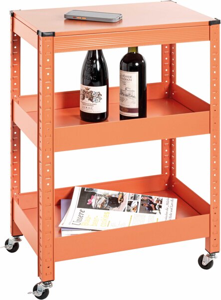 SERVÍROVACÍ VOZÍK, oranžová, 50/32/75 cm - Barový nábytok, Online Only
