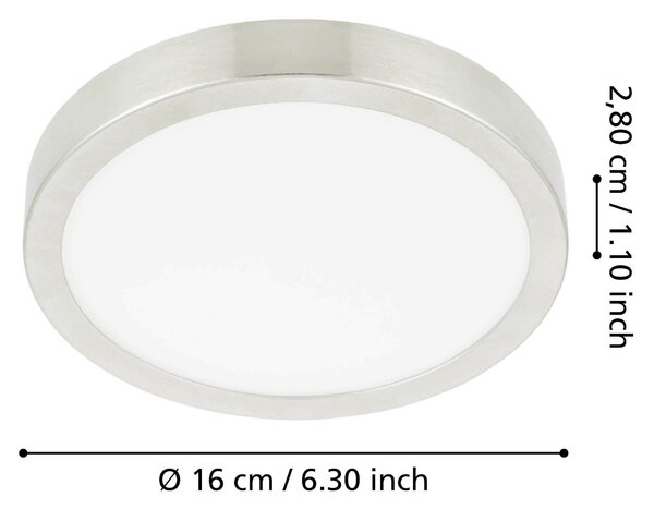 STROPNÉ LED SVIETIDLO, 16/2,8 cm Xora - Interiérové svietidlá