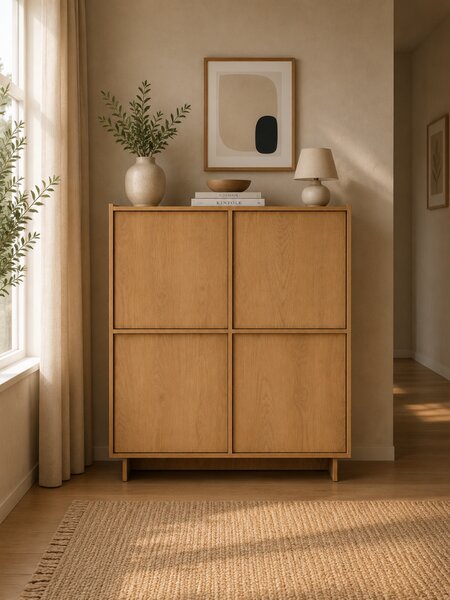 VYSOKÁ KOMODA IMPERIAL 4D KARAMELOVÝ DUB 98 cm