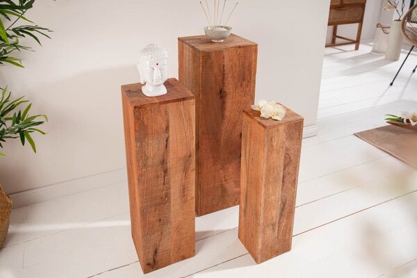 Set 3 stojanov Timber Mango