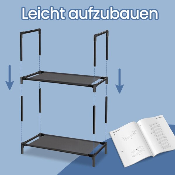 REGÁL NA TOPÁNKY, čierna, 45/173/28 cm - Online Only drobný nábytok, Online Only