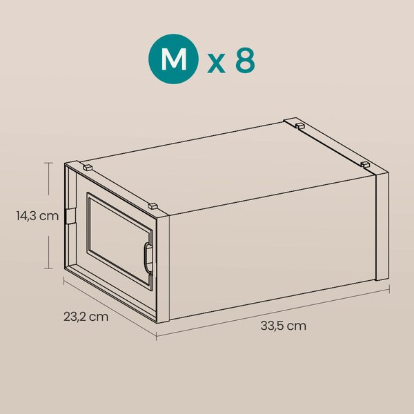 BOX NA TOPÁNKY, 33,3/14/23 cm - Online Only drobný nábytok, Online Only