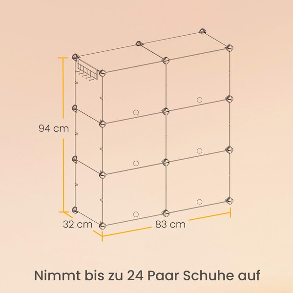 REGÁL NA TOPÁNKY, čierna, biela, 82/92/32 cm - Online Only drobný nábytok, Online Only