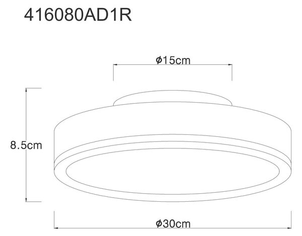 STROPNÉ LED SVIETIDLO, 30/8,5 cm Globo - Interiérové svietidlá