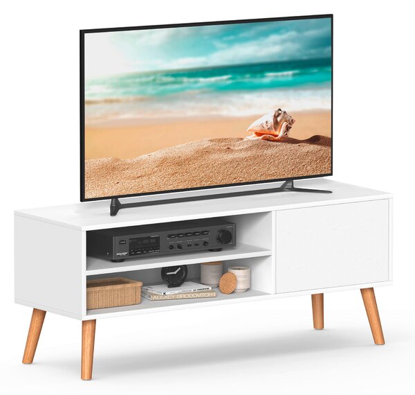 SKRINKA POD TV, biela, svetlohnedá, 120/49/40 cm MID.YOU - Online Only drobný nábytok, Online Only