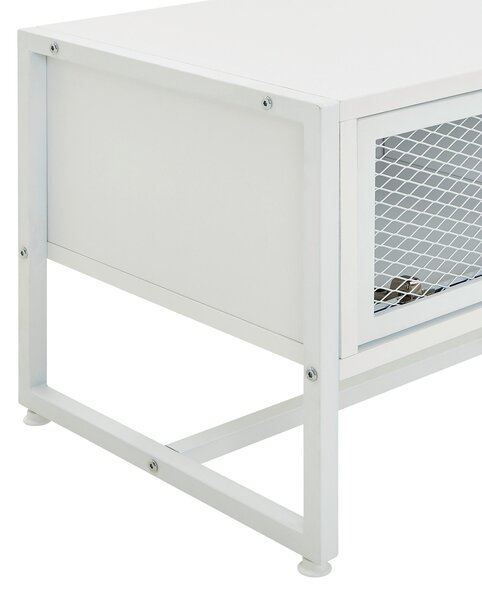 LAVICA NA TOPÁNKY, biela, 95/40/41 cm P & B - Online Only drobný nábytok, Online Only