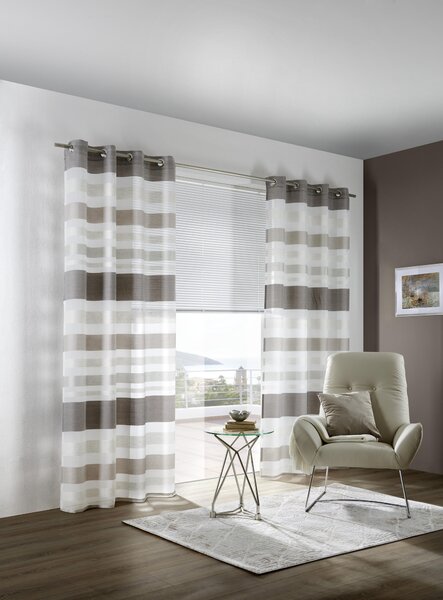 ZÁVES S OČKAMI, polopriehľadné, 135/245 cm Esposa - Záclony & závesy
