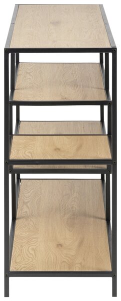 REGÁL, čierna, farba duba, oceľ, 114/78/35 cm Dieter Knoll - Regály