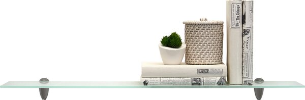 SKLENENÁ POLICA, biela, 78/0,6/18 cm Carryhome - Regály