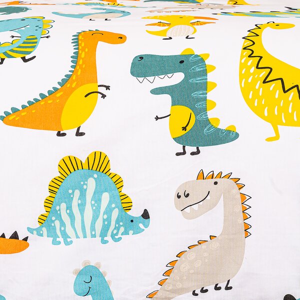 4Home Detské bavlnené obliečky Little dino, 140 x 200 cm, 70 x 90 cm