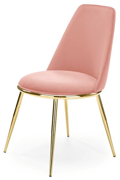 Jedálenská stolička SCK-460 ružová/zlatá
