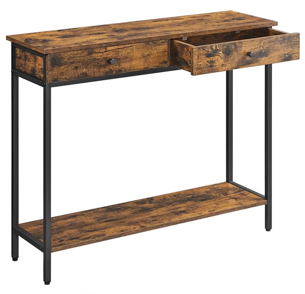 KONZOLOVÝ STOLÍK, hnedá, čierna, 100/30/80 cm Boxxx - Stolíky do obývačky, Online Only