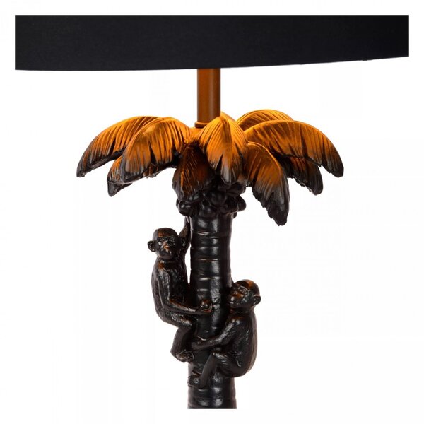 Lucide 10505/81/30 stolná lampička Extravaganza Coconut 1x40W | E27 - čierna, vypínač na kábli