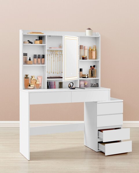 TOALETNÝ STOLÍK, biela, 117,5/40/145 cm Boxxx - Online Only drobný nábytok, Online Only
