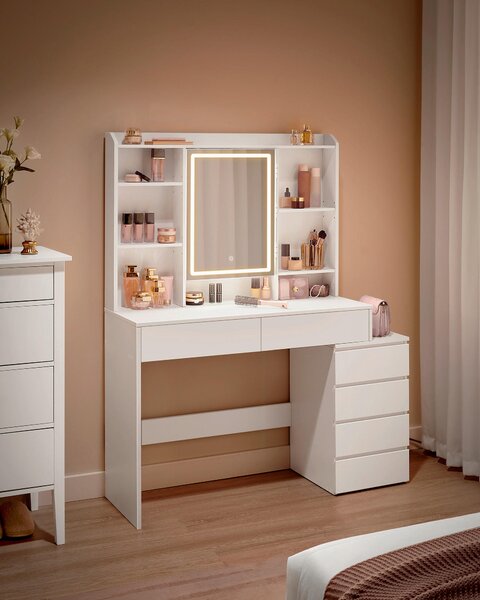 TOALETNÝ STOLÍK, biela, 117,5/40/145 cm Boxxx - Online Only drobný nábytok, Online Only