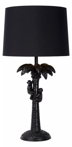Lucide 10505/81/30 stolná lampička Extravaganza Coconut 1x40W | E27 - čierna, vypínač na kábli