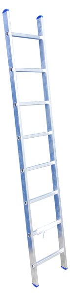 Elkop Jednoduchý hliníkový rebrík, dĺžka 1,9m, 1x7 priečok