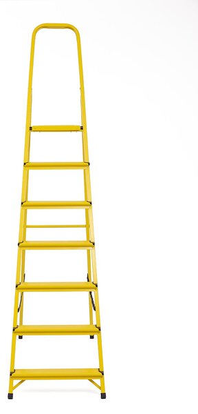 Elkop Oceľový rebrík žltý, 7 priečok