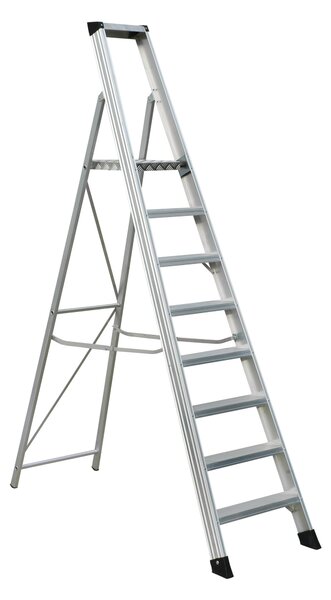 Elkop Stavebné hliníkový rebrík s plošinou 8 priečok