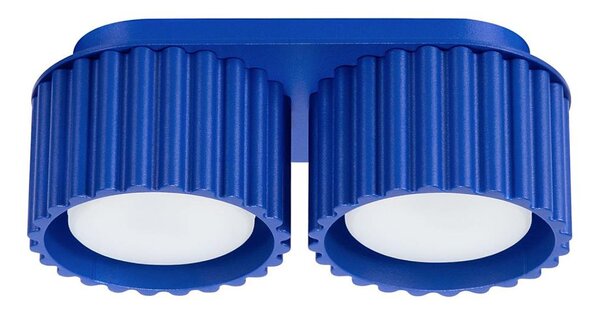 Sollux SL.1813 - Bodové svietidlo AURA 2xGX53/10W/230V modré