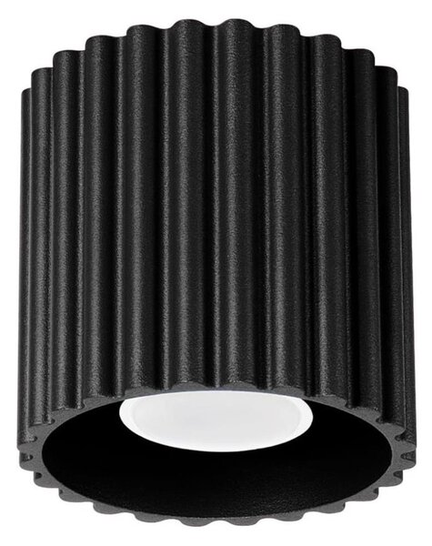 Sollux SL.1784 - Bodové svietidlo AURA 1xGU10/10W/230V 10 cm čierna