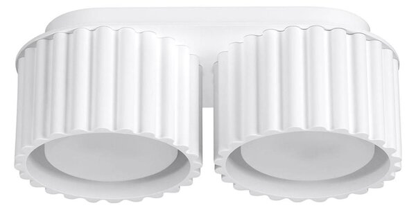 Sollux SL.1783 - Bodové svietidlo AURA 2xGX53/10W/230V biela