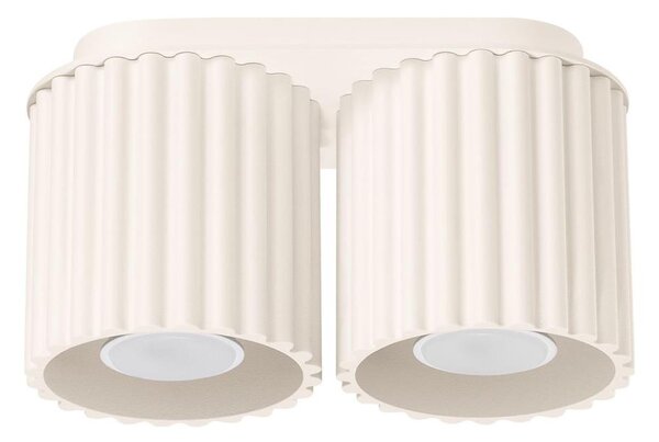 Sollux SL.1790 - Bodové svietidlo AURA 2xGU10/10W/230V krémová