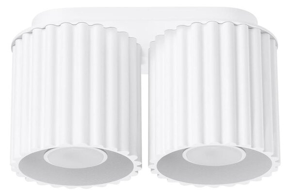 Sollux SL.1780 - Bodové svietidlo AURA 2xGU10/10W/230V biela