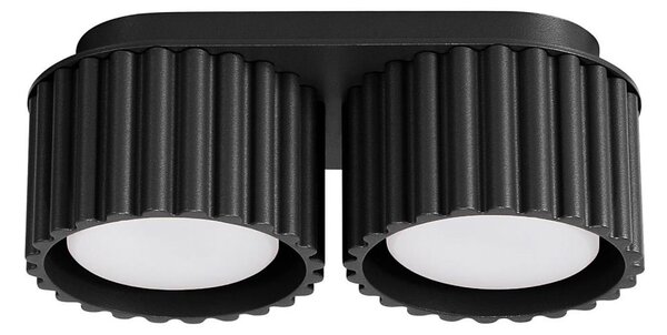 Sollux SL.1788 - Bodové svietidlo AURA 2xGX53/10W/230V čierna