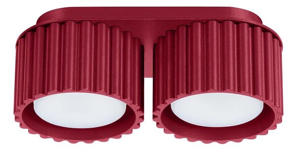 Sollux SL.1823 - Bodové svietidlo AURA 2xGX53/10W/230V červené