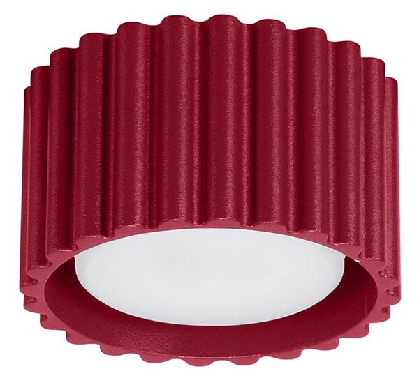 Sollux SL.1822 - Bodové svietidlo AURA 1xGX53/10W/230V 6 cm červené