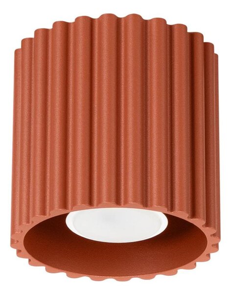 Sollux SL.1799 - Bodové svietidlo AURA 1xGU10/10W/230V 10 cm oranžové
