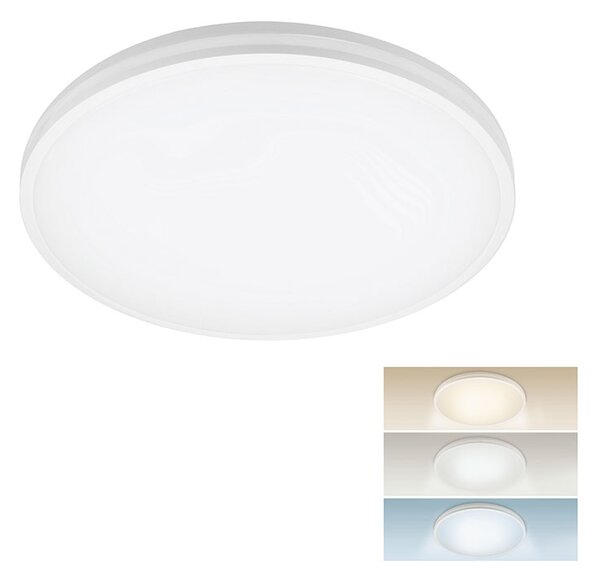 SOLIGHT LED osvetlenie CORATO, nastaviteľný príkon 12-18-24W, CCT, max. 2400lm, IP54