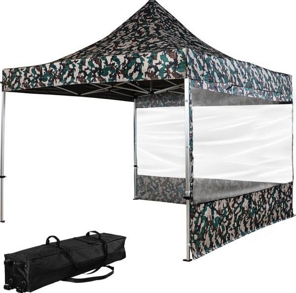 INSTENT PRO Záhradný stan 3 x 3 m, woodland + 2 bočnice