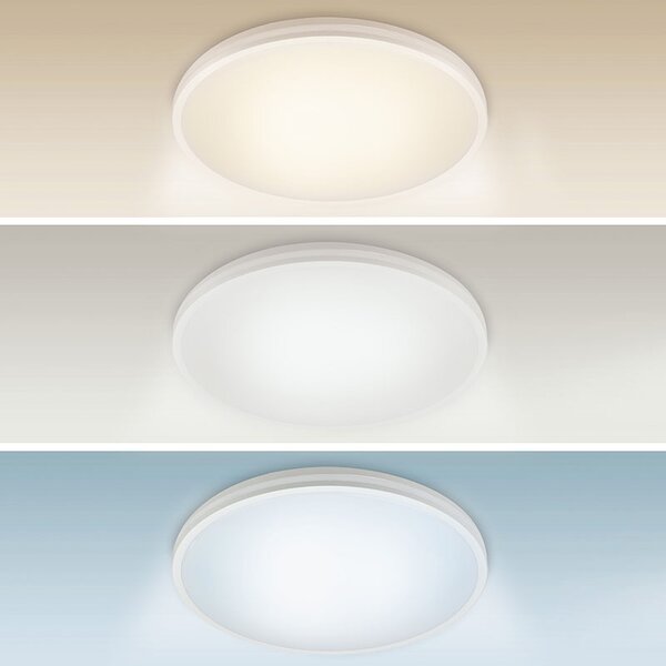 SOLIGHT LED osvetlenie CORATO, nastaviteľný príkon 12-18-24W, CCT, max. 2400lm, IP54