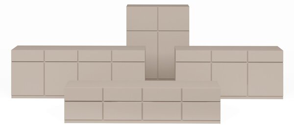 ŠIROKÁ KOMODA, béžová, 224,8/82,4/40 cm MID.YOU - Online Only drobný nábytok, Online Only