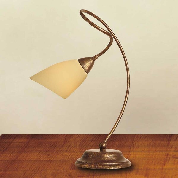 Stolná lampa Alessandro antická hnedá