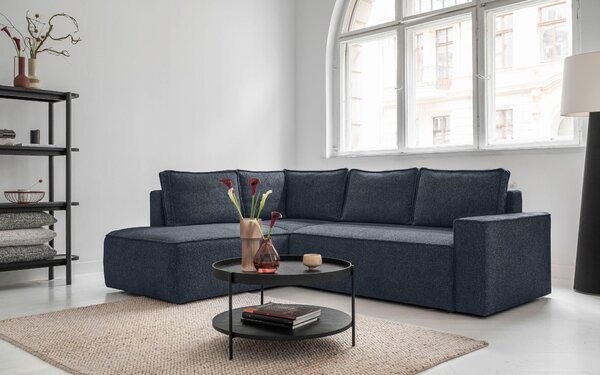 ROHOVÁ SEDAČKA, textil, tmavomodrá MID.YOU - Sedačky, Online Only