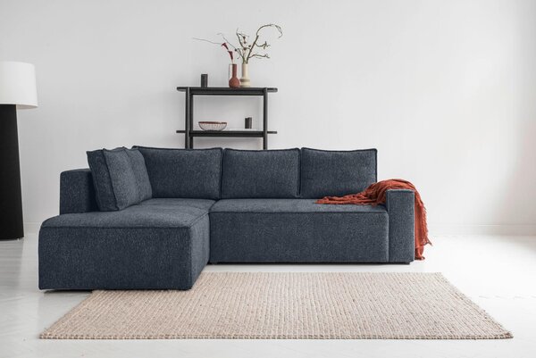 ROHOVÁ SEDAČKA, textil, tmavomodrá MID.YOU - Sedačky, Online Only