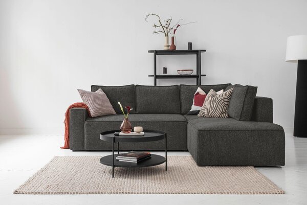 ROHOVÁ SEDAČKA, textil, tmavosivá MID.YOU - Sedačky, Online Only