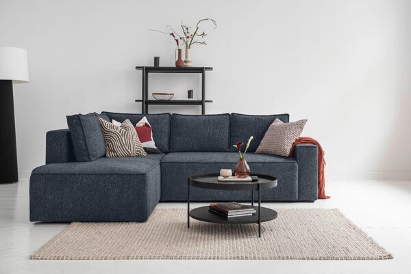 ROHOVÁ SEDAČKA, textil, tmavomodrá MID.YOU - Sedačky, Online Only