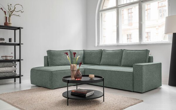 ROHOVÁ SEDAČKA, textil, zelená MID.YOU - Sedačky, Online Only