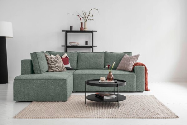 ROHOVÁ SEDAČKA, textil, zelená MID.YOU - Sedačky, Online Only