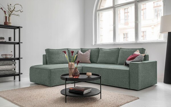 ROHOVÁ SEDAČKA, textil, zelená MID.YOU - Sedačky, Online Only