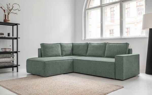 ROHOVÁ SEDAČKA, textil, zelená MID.YOU - Sedačky, Online Only