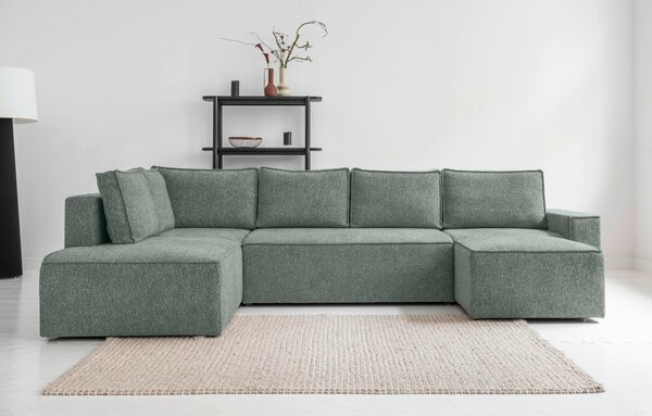 SEDACIA SÚPRAVA, textil, zelená MID.YOU - Sedačky, Online Only
